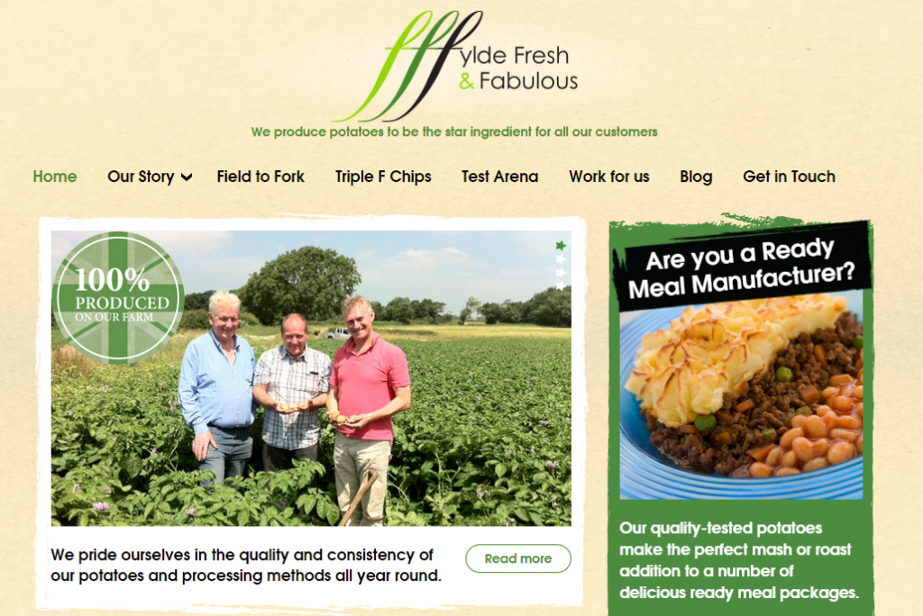 Fylde Fresh and Fabulous website